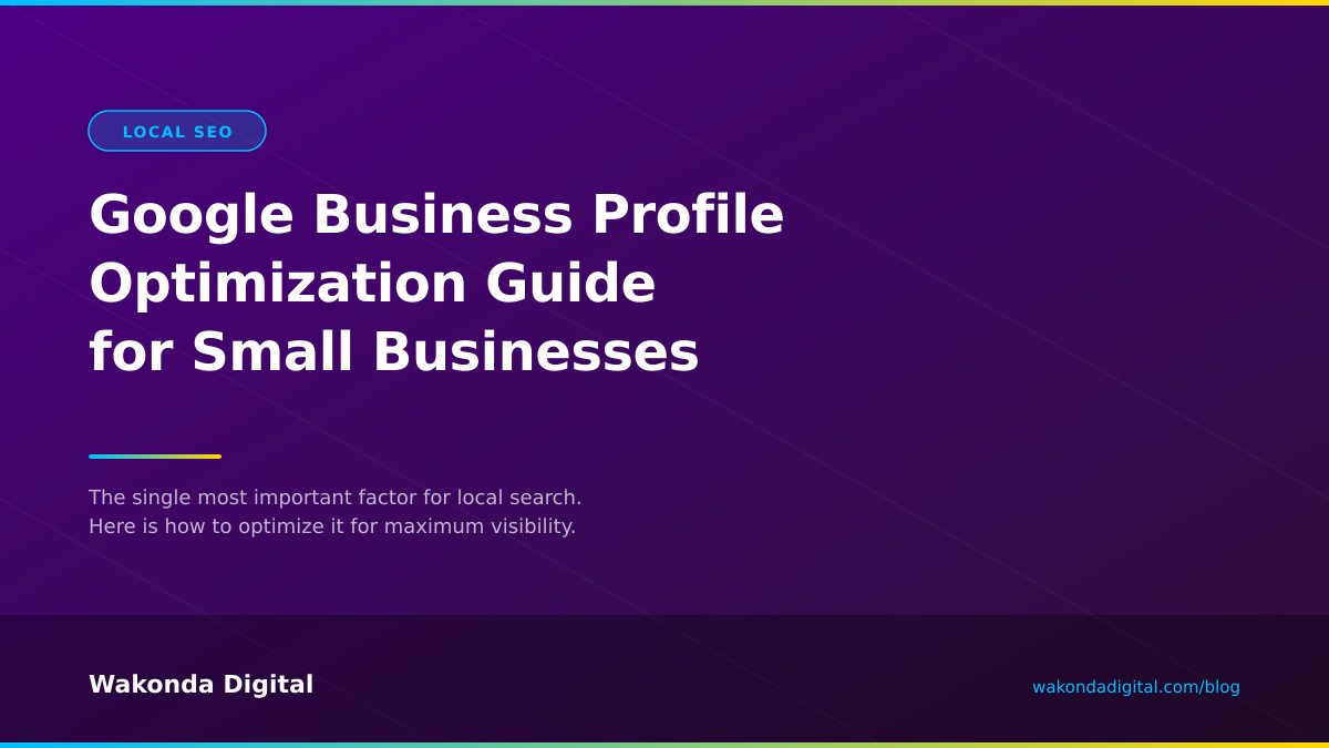 Google Business Profile Optimization Guide for Small Businesses — blog post header image